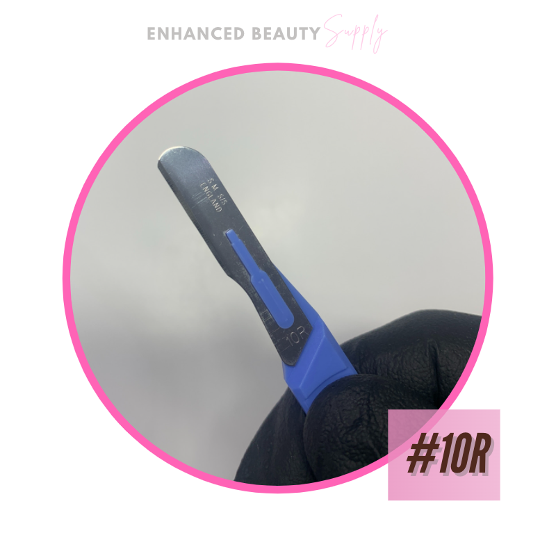 Disposable #10R Dermaplaning Blade with Handle